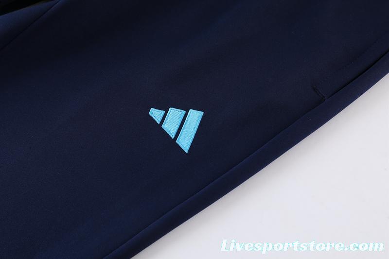 2022 Argentina Blue Full Zipper Tracksuit