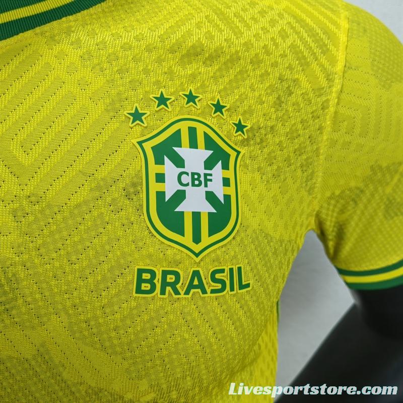 Player Version 2022 Brazil Yellow Special Jersey