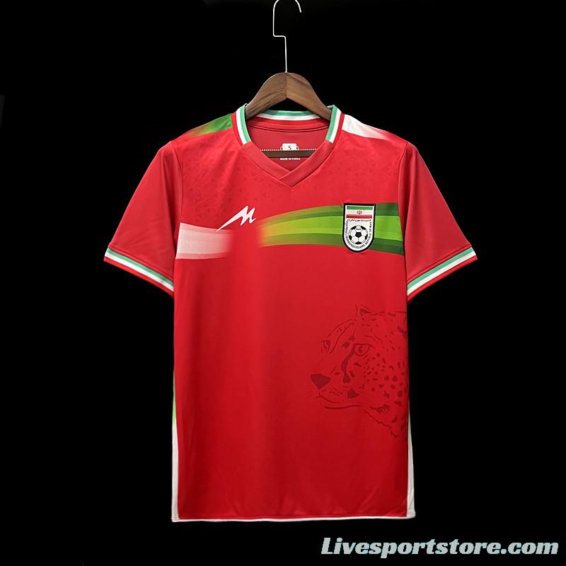 2022 Iran Away Red Jersey