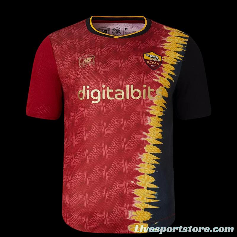 22/23 AS Roma Home Aries Collection Jersey