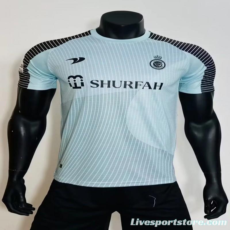 Player Version 22-23 Al-Nassr Blue Goalkeeper Jersey