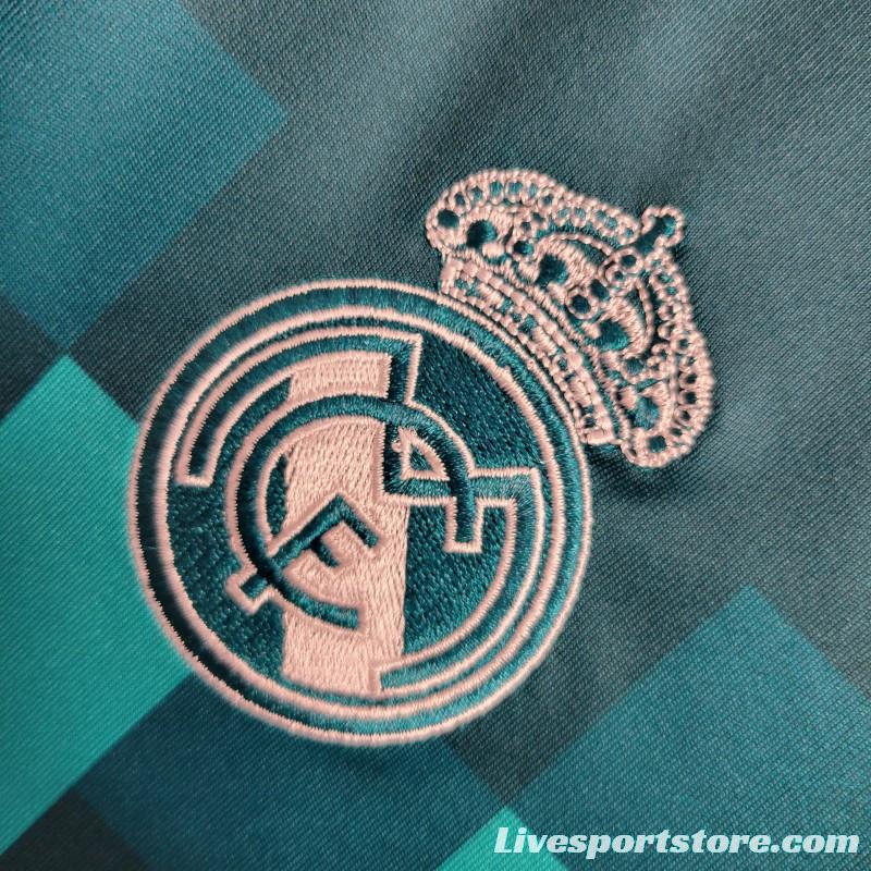 Retro 17-18 Real Madrid Third Blue Jersey