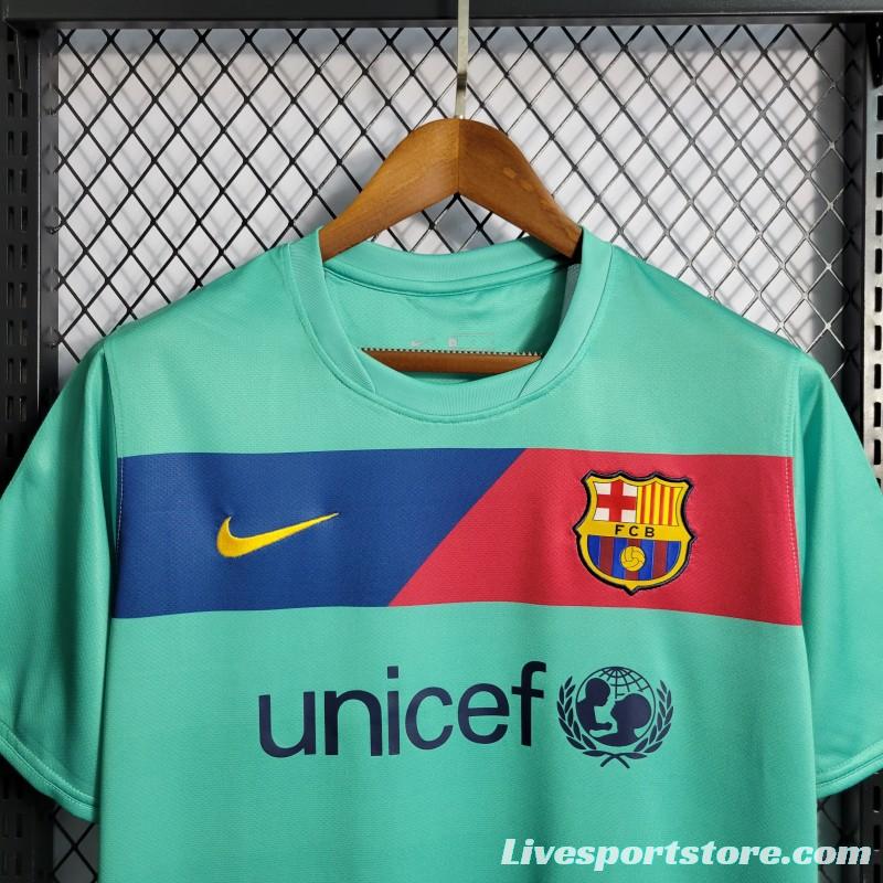 Retro 10/11 Barcelona Away Green Jersey