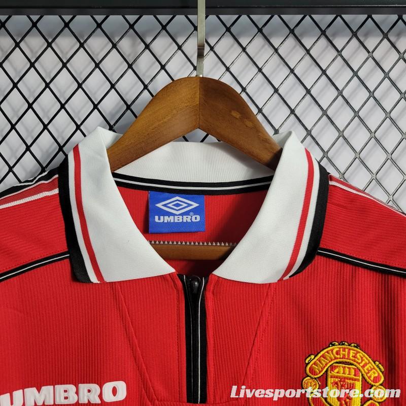 Retro 98-99 Manchester United Home Jersey