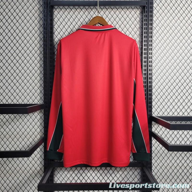 Retro Long-sleeved 1998 Morocco Third Red Jersey