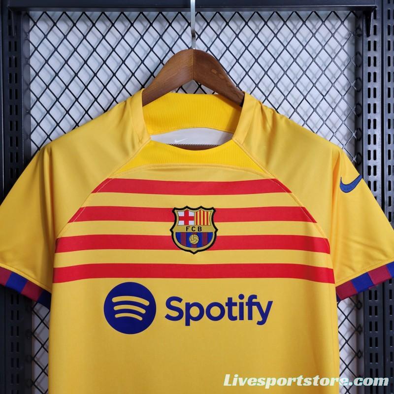 23-24 Barcelona Forth Yellow Jersey