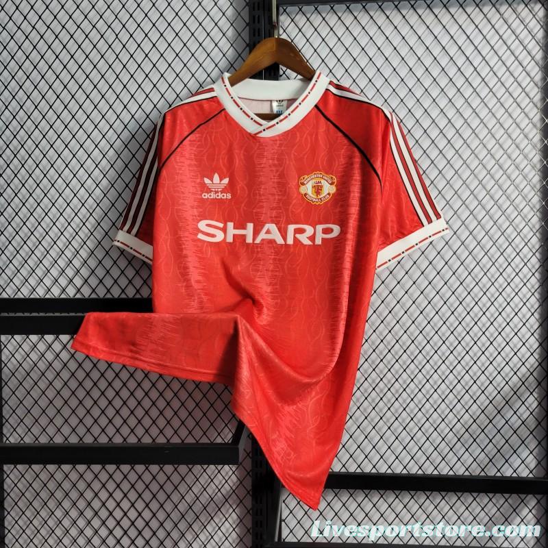 Retro 90/92 Manchester United Home Jersey