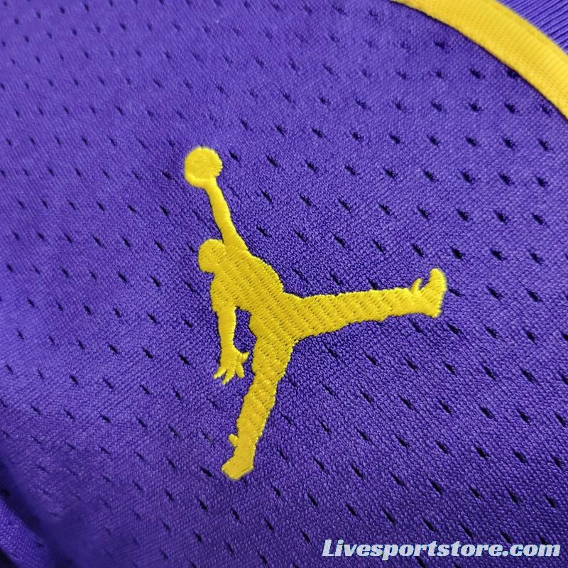 2023 NBA Lakers STATEMENT BASEBALL Purple Jersey