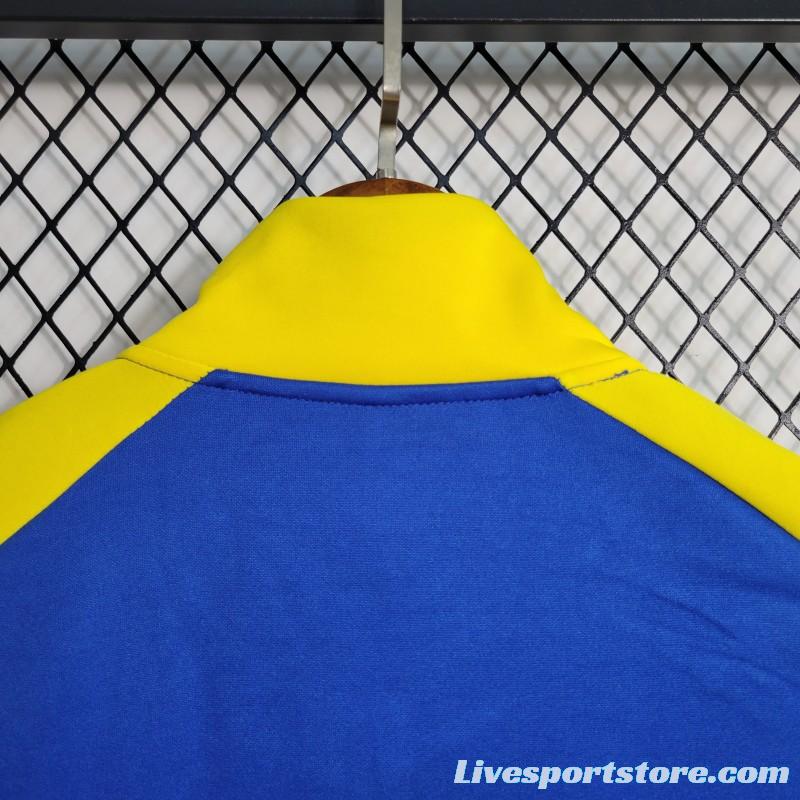 23-24 Al-Nassr FC Blue Full Zipper Jacket