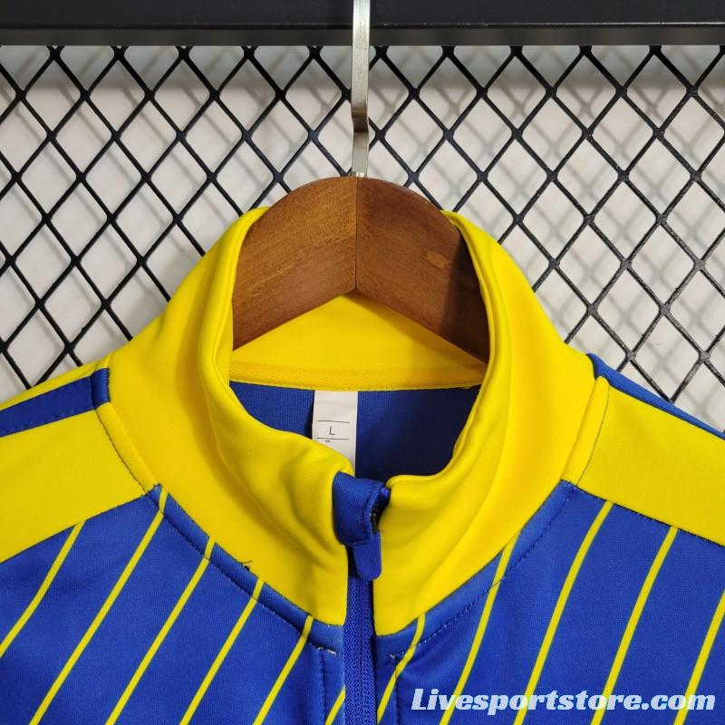 23-24 Al-Nassr FC Blue Full Zipper Jacket