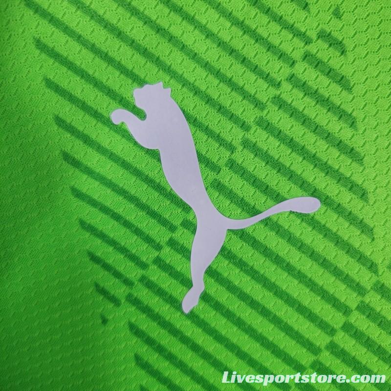 23-24 Palmeiras Fluorescent Green Goalkeeper Jersey