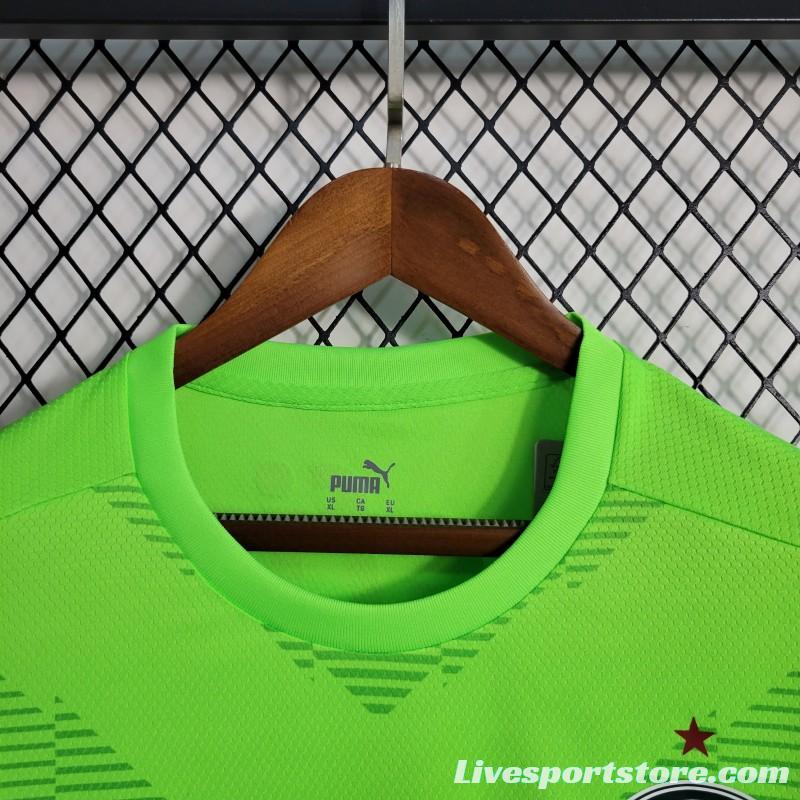 23-24 Palmeiras Fluorescent Green Goalkeeper Jersey