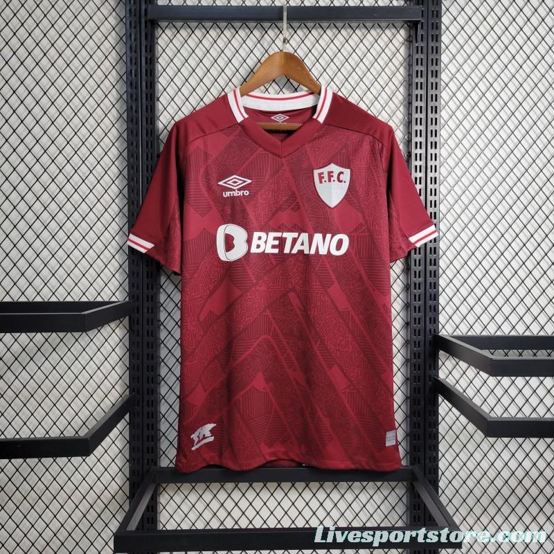 23-24 Fluminense  Third Red Jersey