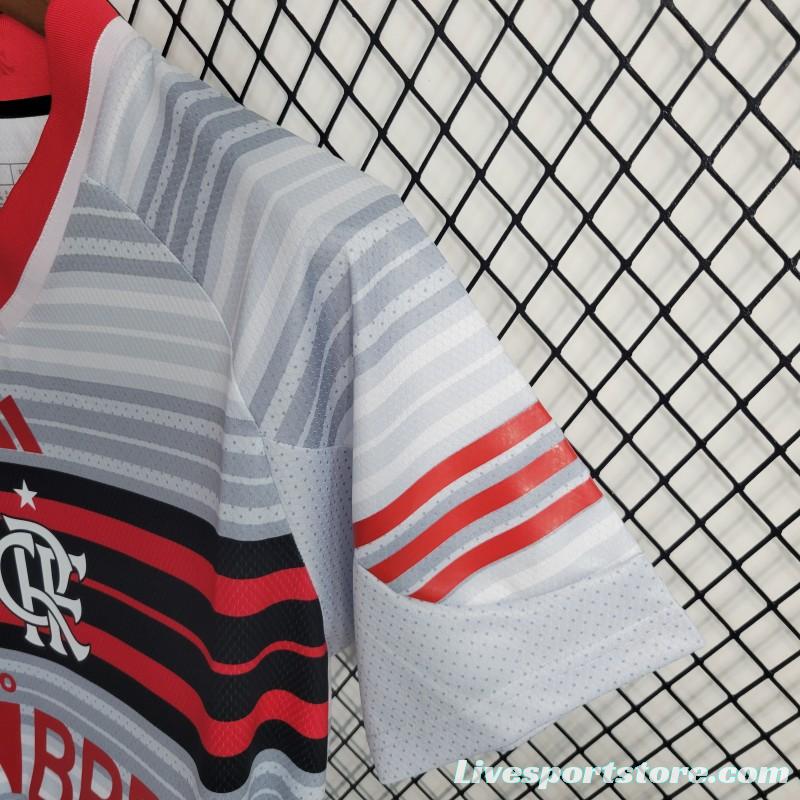 23-24 Flamengo Grey Stripe Special Edition Jersey