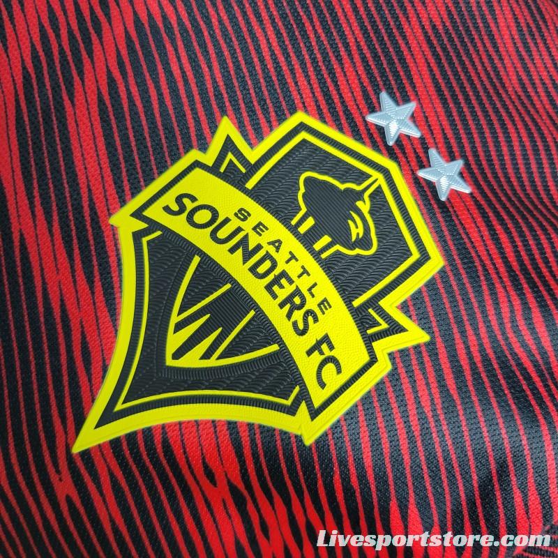 Player Version 23-24 Seattle Sounders Away Red Jersey