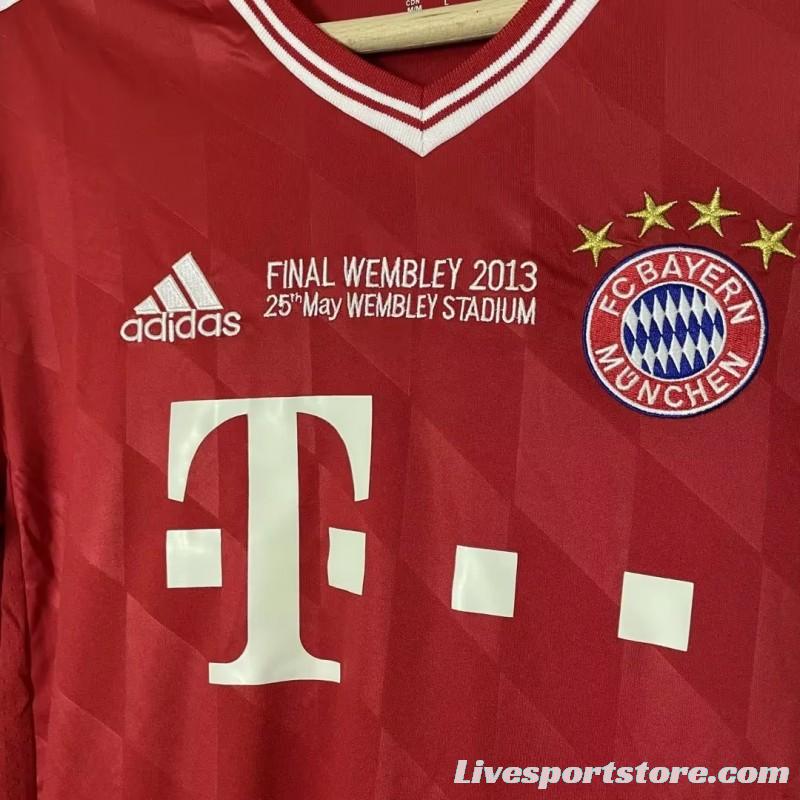 Retro 13 14 Bayern Munich Home Champion Long Sleeve Jersey