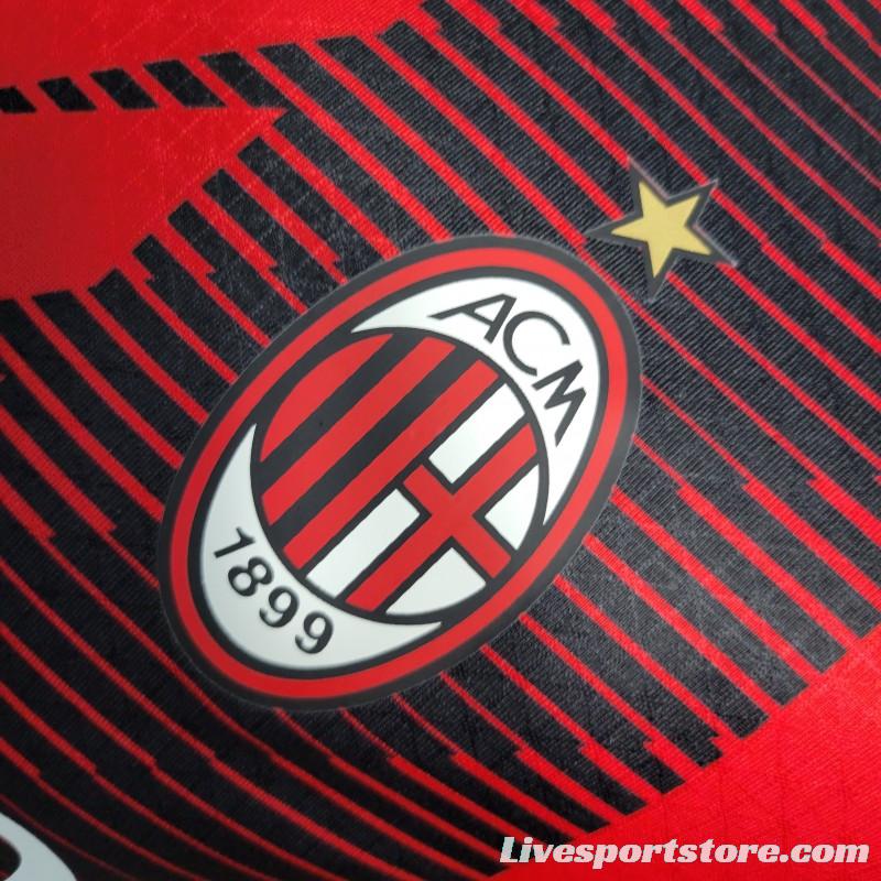 Player Version 23-24 AC Milan Home Jersey