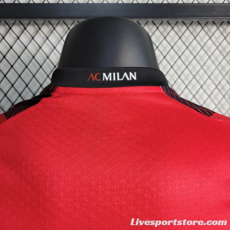 Player Version 23-24 AC Milan Home Jersey