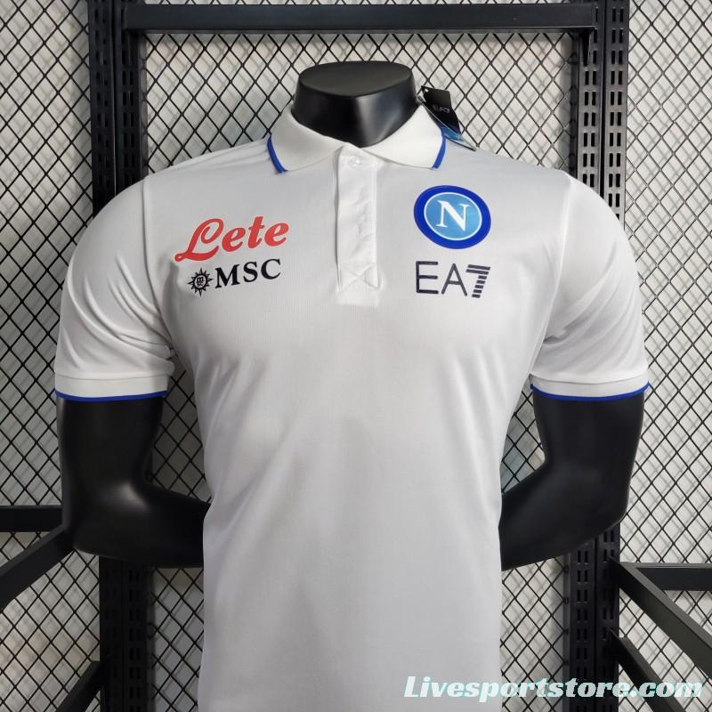 23-24 POLO Napoli White Polo Jersey