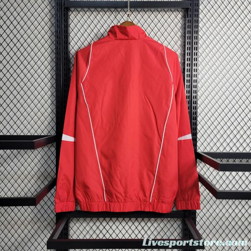 2023 Belgium Red Windbreaker