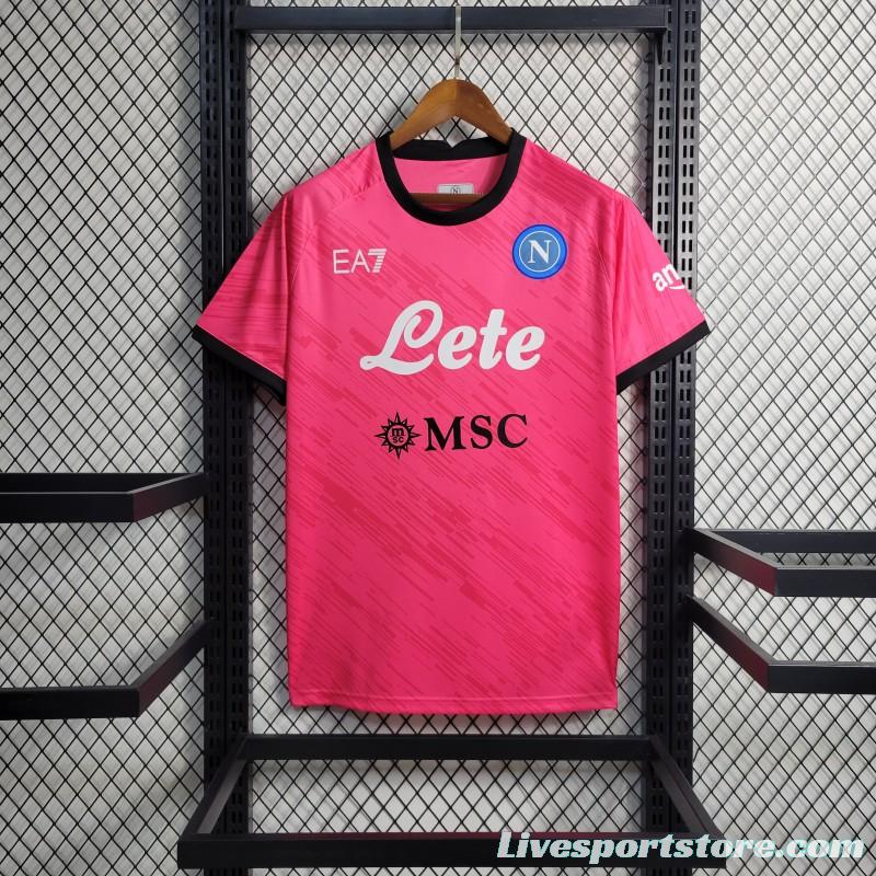 23-24 Napoli Red Goalkeeper Jersey