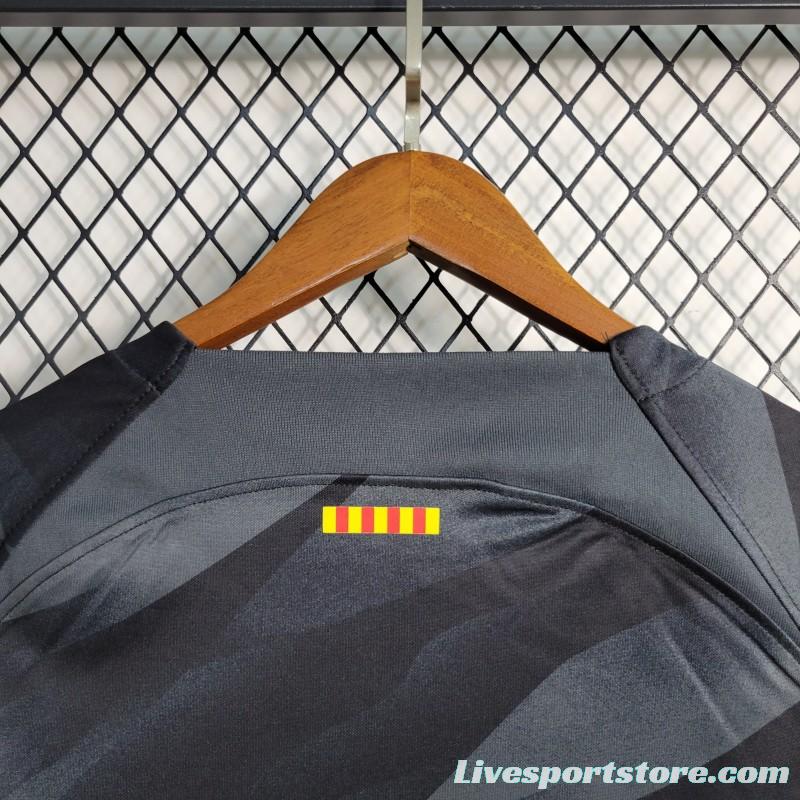 23-24 Barcelona Black Goalkeeper Jersey