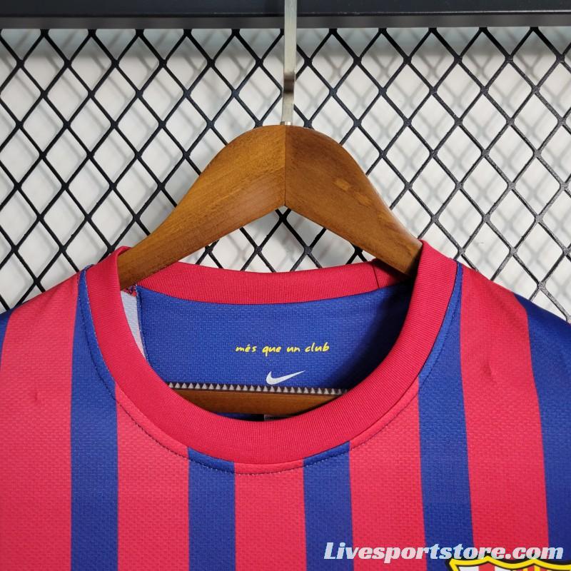 Retro 11-12 Barcelona Home Soccer Jersey