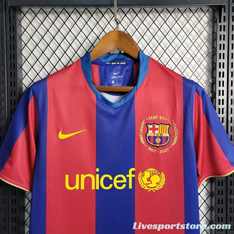 Retro 07-08 Barcelona Home Soccer Jersey