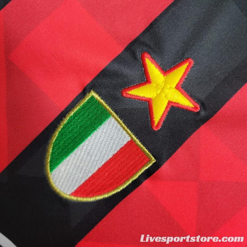 Retro 93-94 AC Milan Home Soccer Jersey