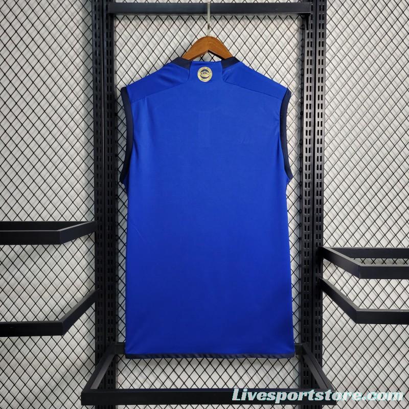 23-24 Cruzeiro Home Blue Vest Jersey