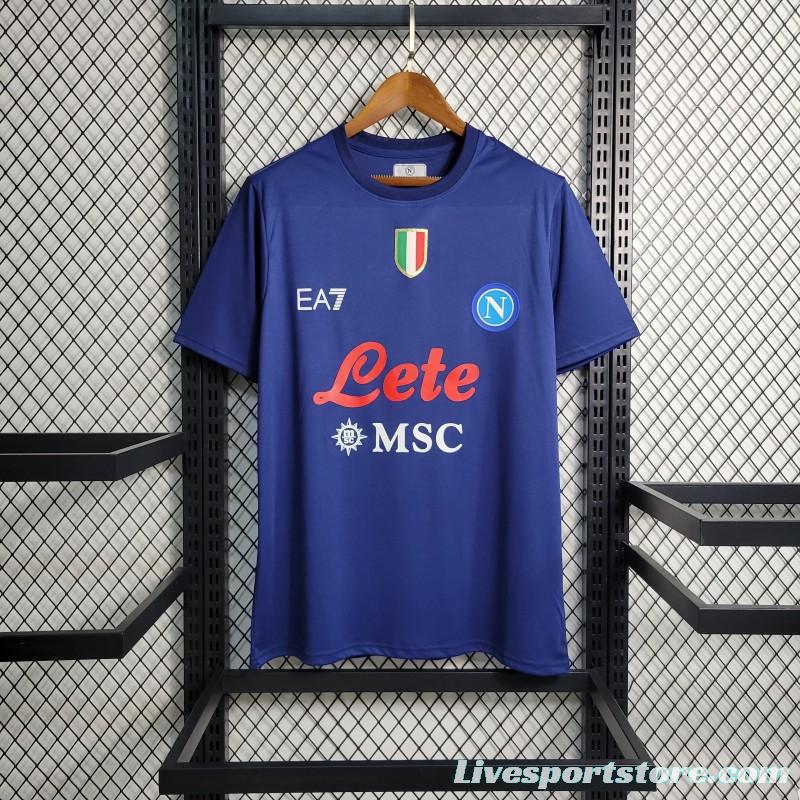 23/24 Napoli Blue Training Jersey