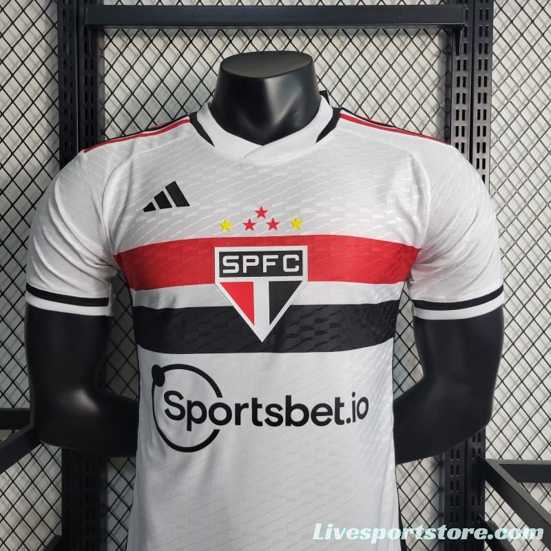 Player Version 23-24 Sao Paulo Home Jersey