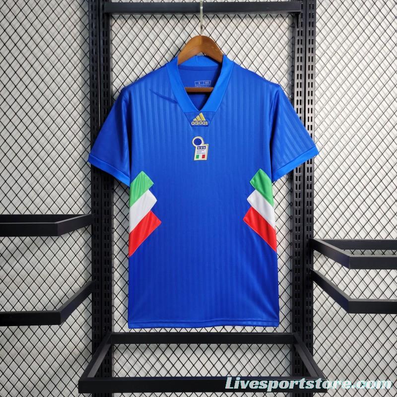 2023 Italy Blue Icon Jersey Embroidery Logo