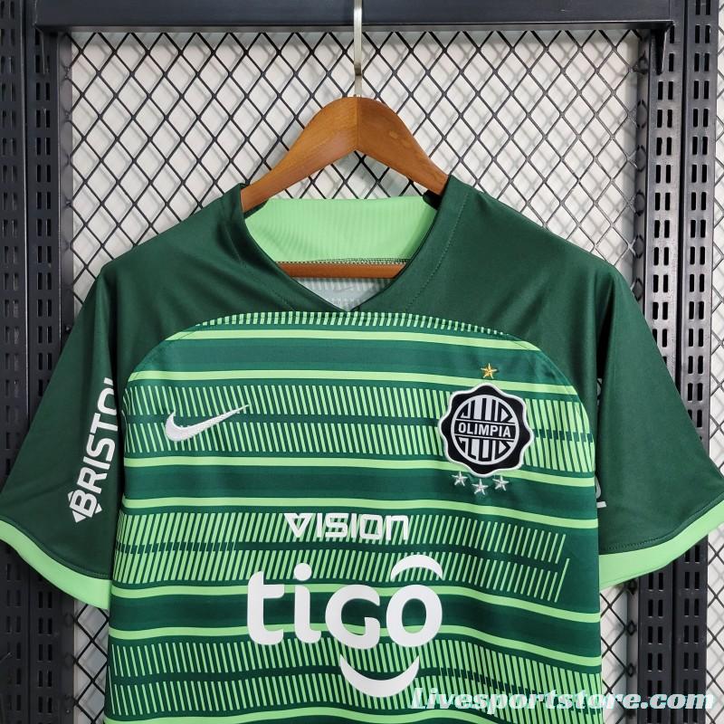 23-24 Paraguayan Club Olimpia Third Green Jersey