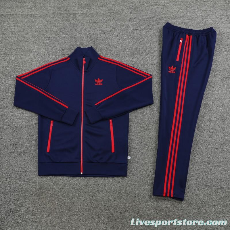 2023 Adidas Original Navy Full Zipper Jacket +Pants