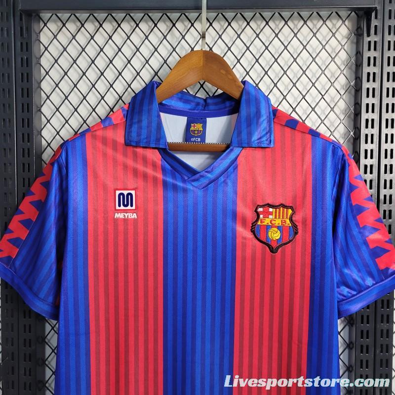 Retro 91/92 Barcelona Home Jersey