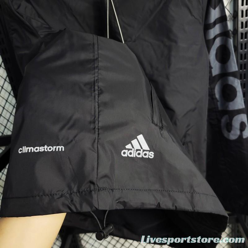 2023 Adidas Black Windbreaker