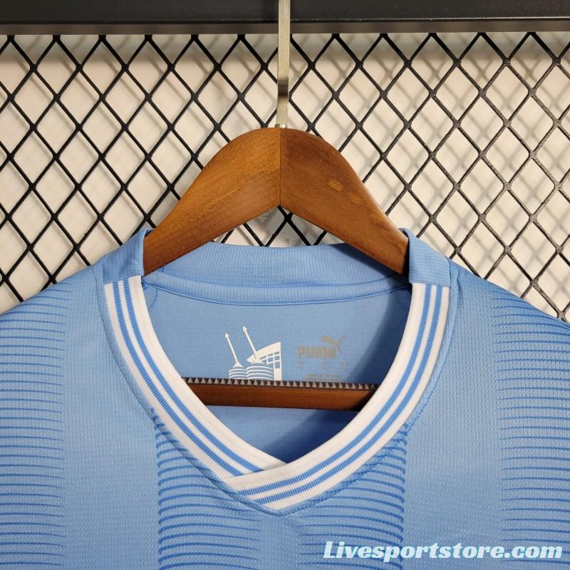 23-24 Manchester City Home Long Sleeve Jersey