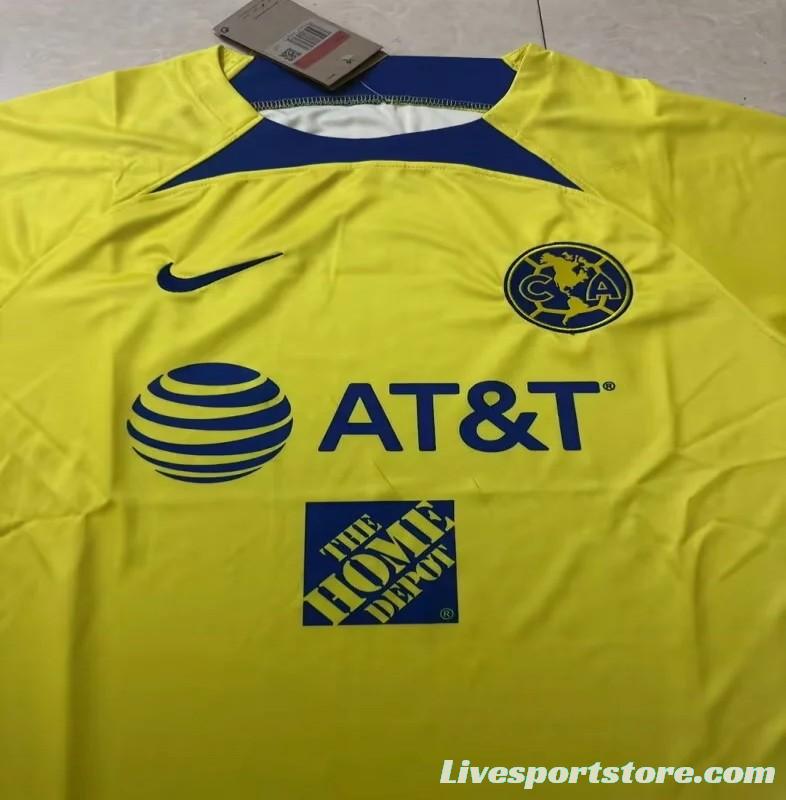 23/24 Club America Yellow Training Jersey