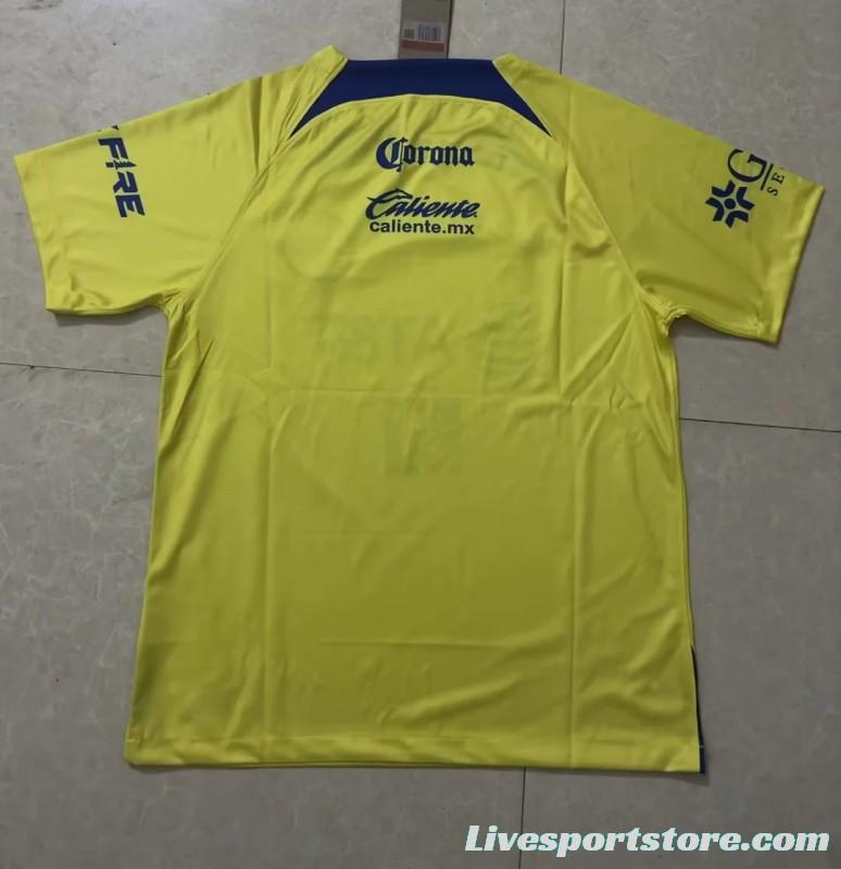 23/24 Club America Yellow Training Jersey