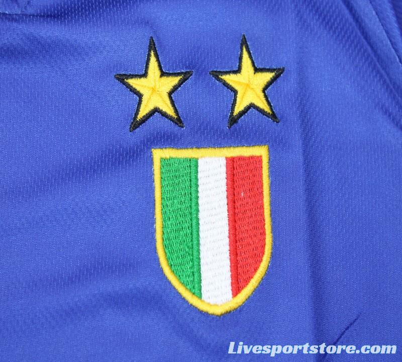 Retro 95/96 Juventus Away Blue Long Sleeve Jersey