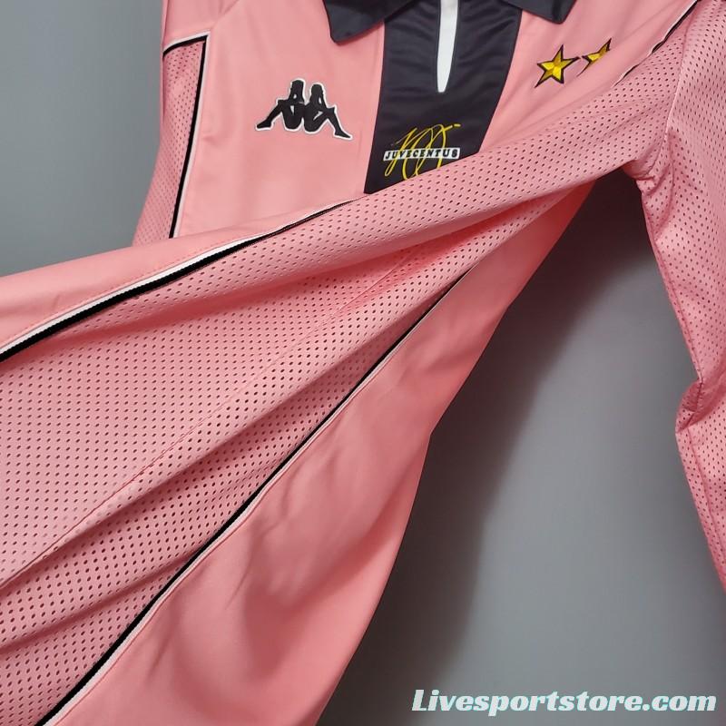 Retro 97/98 Juventus Away Pink Long Sleeve Jersey