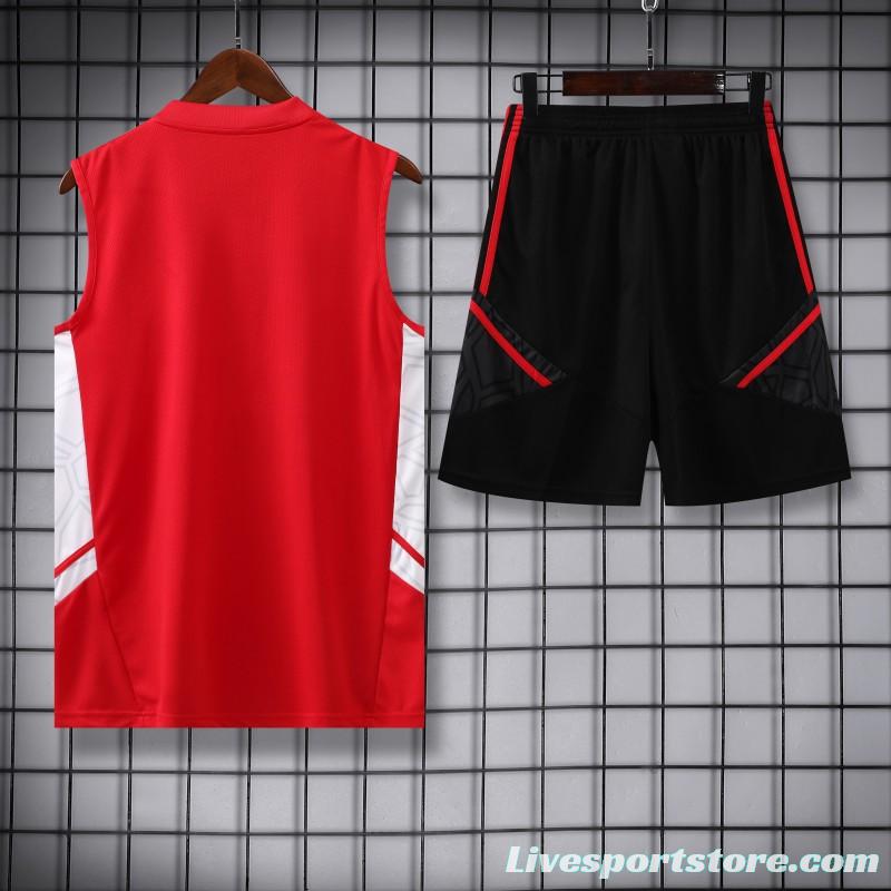 23-24 Bayern Munich Red Vest Jersey+Shorts