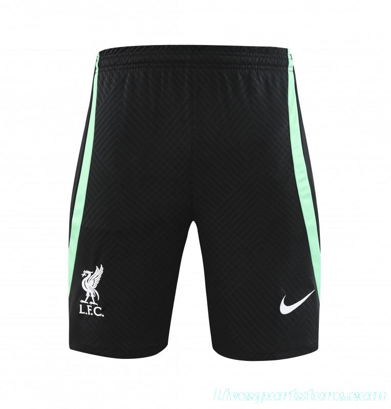 23-24 Liverpool Black Green Short Sleeve+Shorts