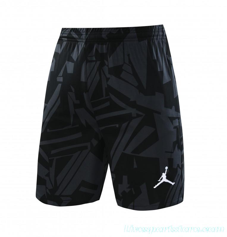 23-24 PSG Black Pattern Vest Jersey+Shorts