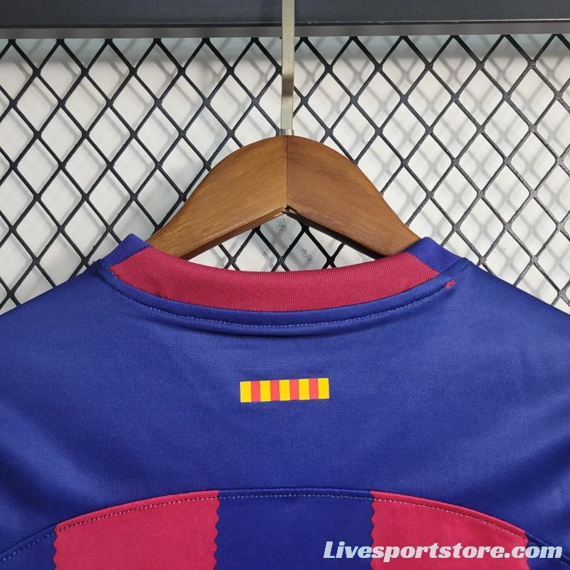 23-24 KIDS Barcelona Home Jersey Size 16-28