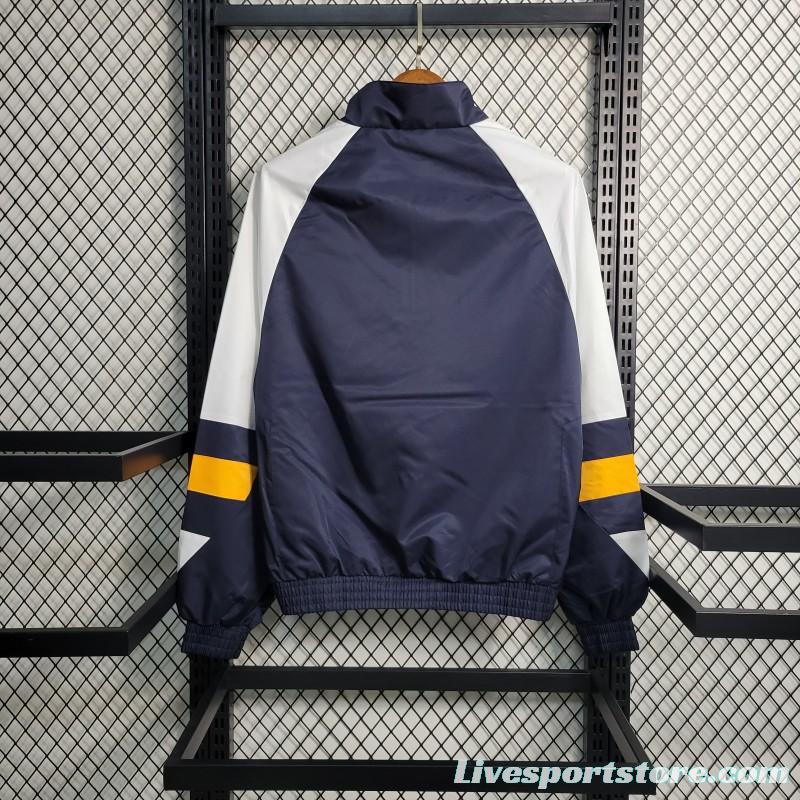 23-24 Arsenal Navy White Windbreaker