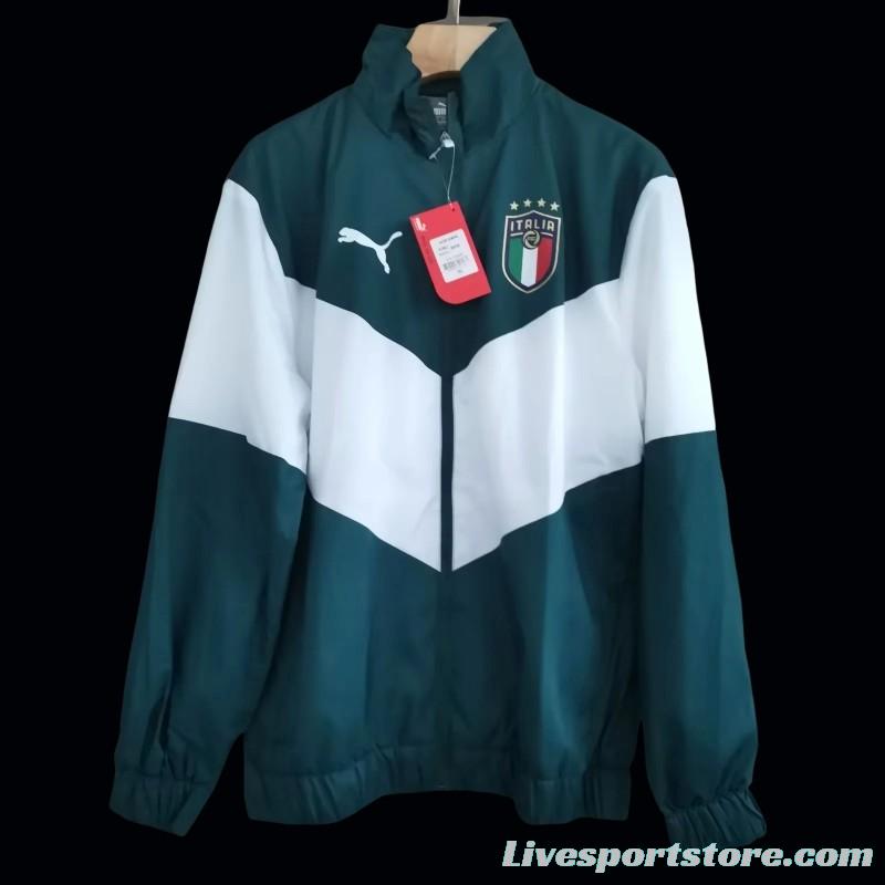 2023 Italy Dark Green Windbreaker