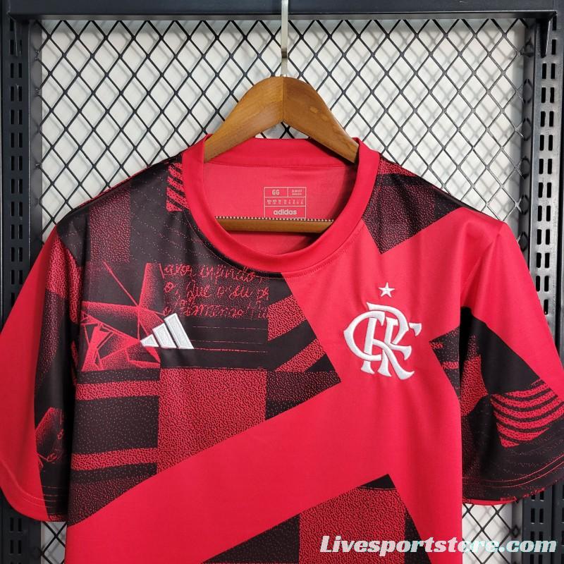 23-24 Flamengo Red Pre-Match Training Jersey