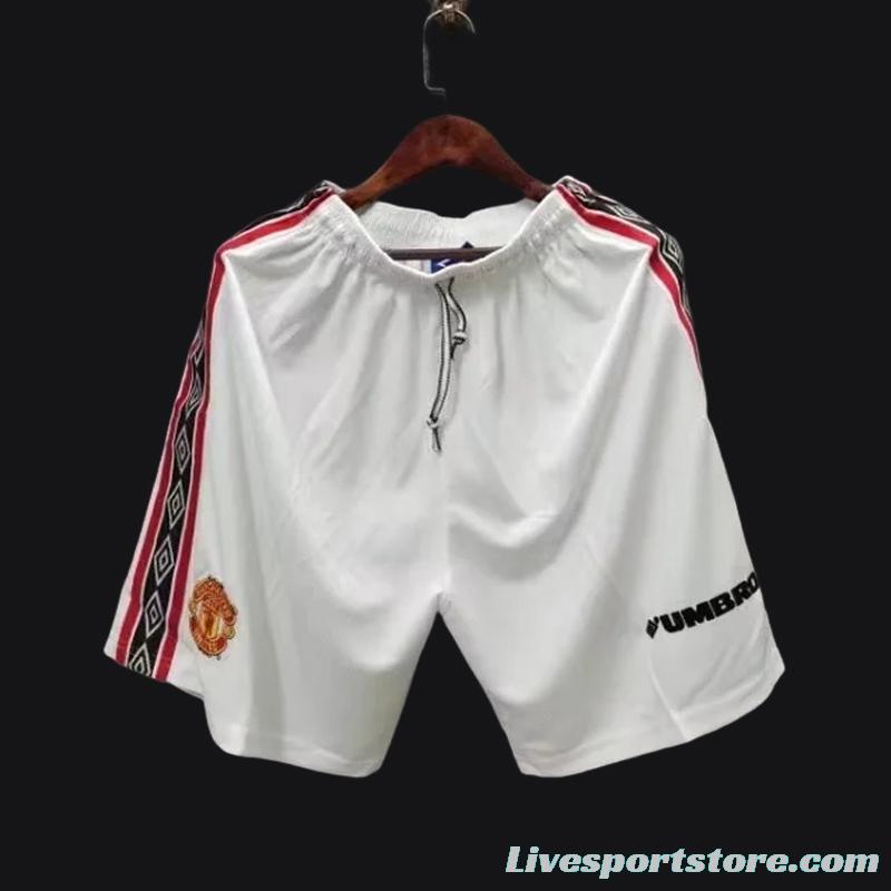 Retro 98/99 Manchester United Home Shorts